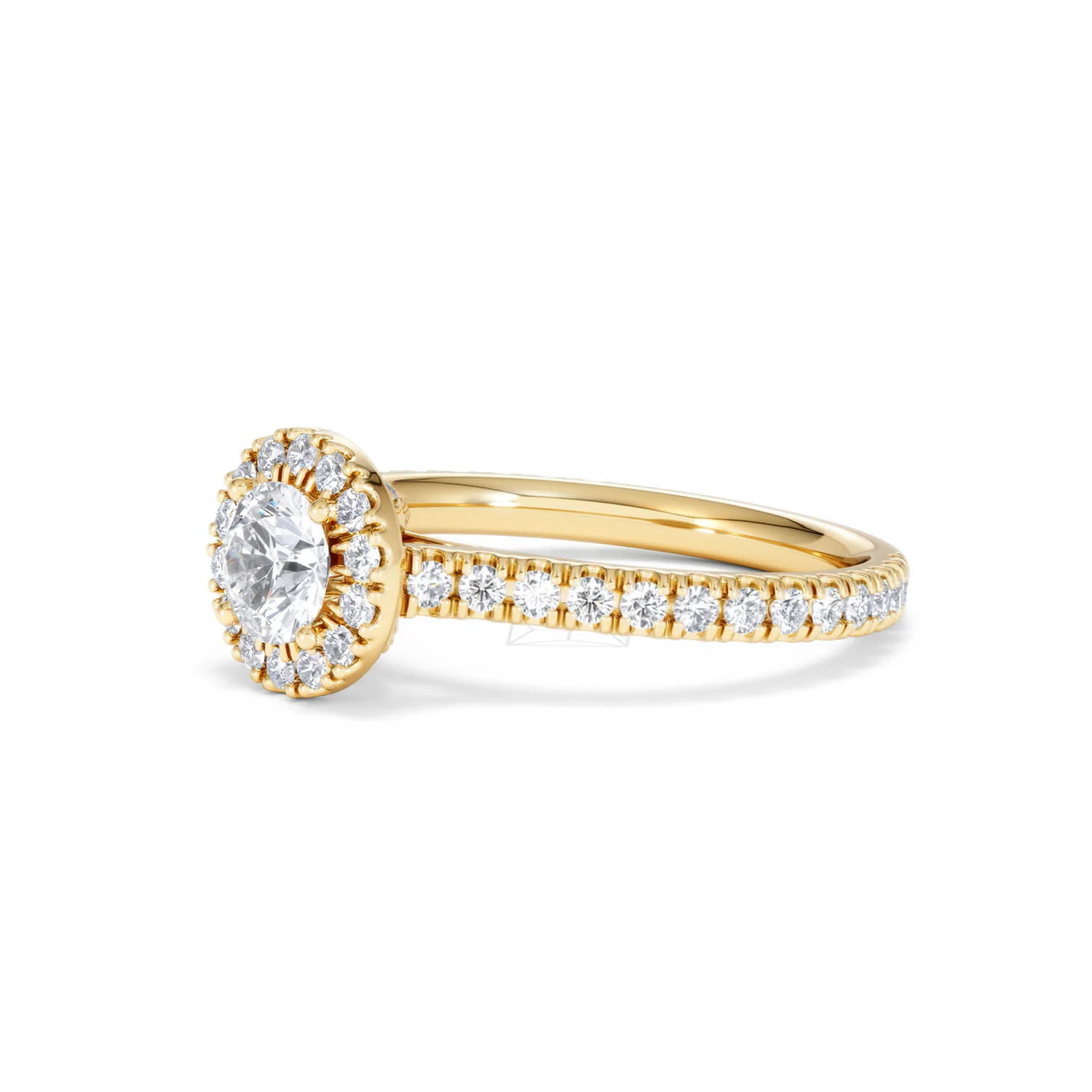 Reina Lab Diamond Halo Engagement Ring in 18K Gold 1.10ct F/VS1 - Image 77