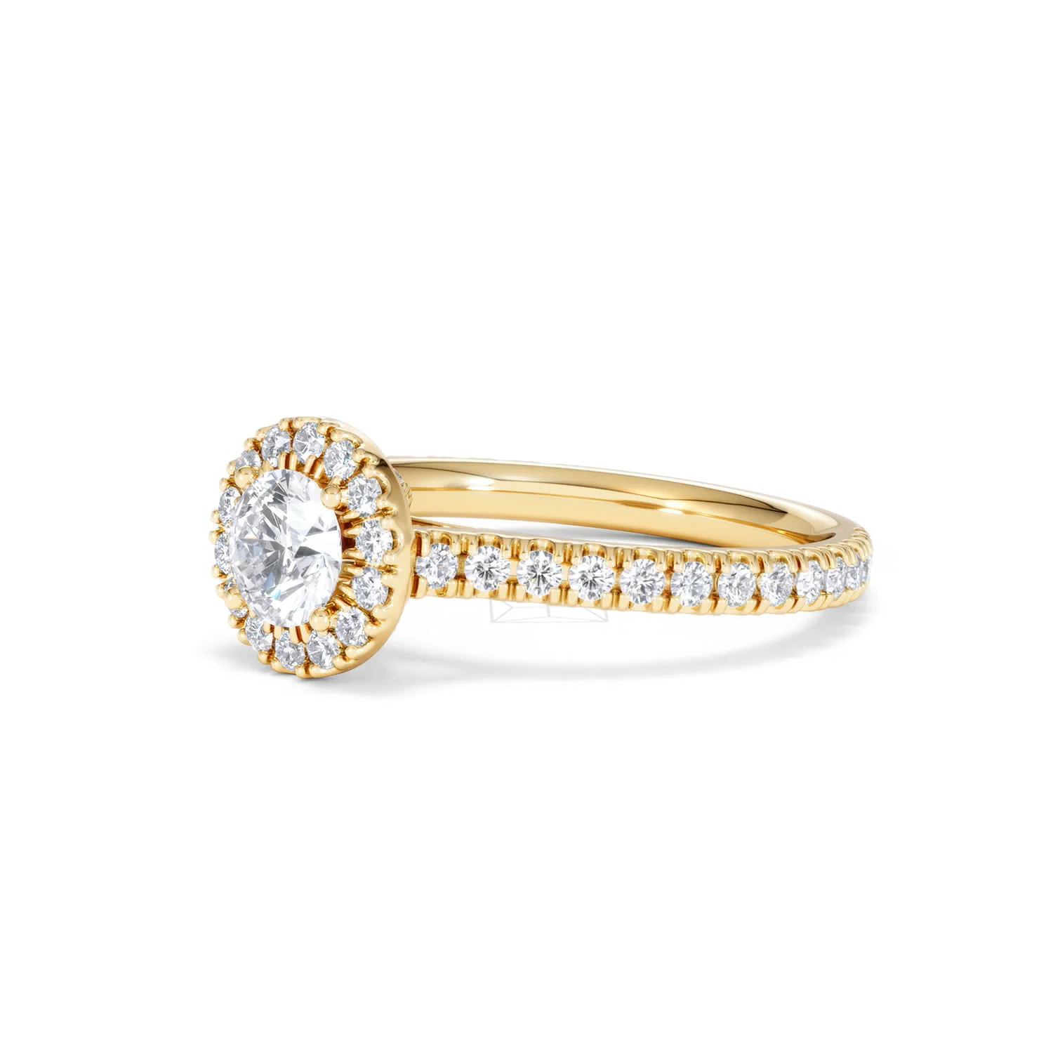 Reina Lab Diamond Halo Engagement Ring in 18K Gold 1.10ct F/VS1 - Image 78