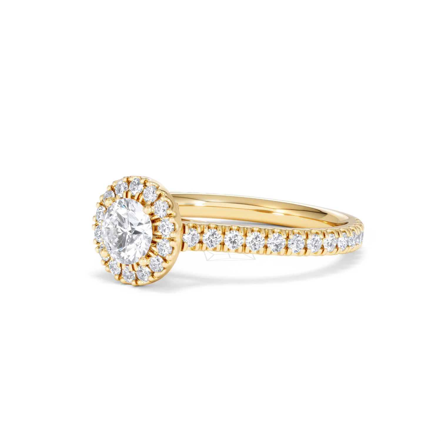 Reina Lab Diamond Halo Engagement Ring in 18K Gold 1.10ct F/VS1 - Image 79