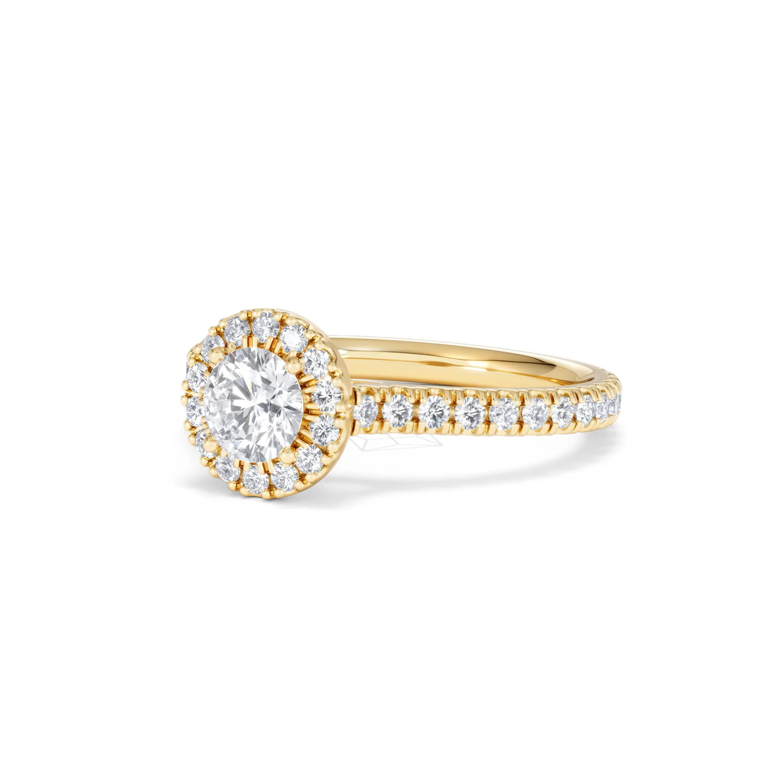 Reina Lab Diamond Halo Engagement Ring in 18K Gold 1.10ct F/VS1 - Image 81