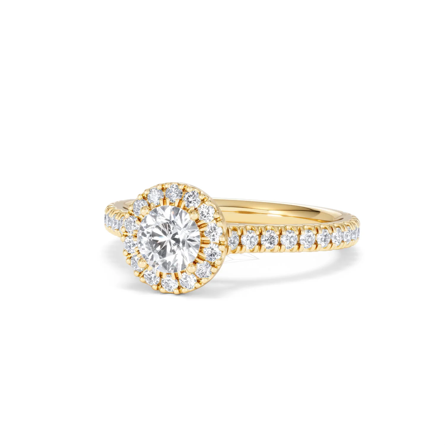 Reina Lab Diamond Halo Engagement Ring in 18K Gold 1.10ct F/VS1 - Image 83