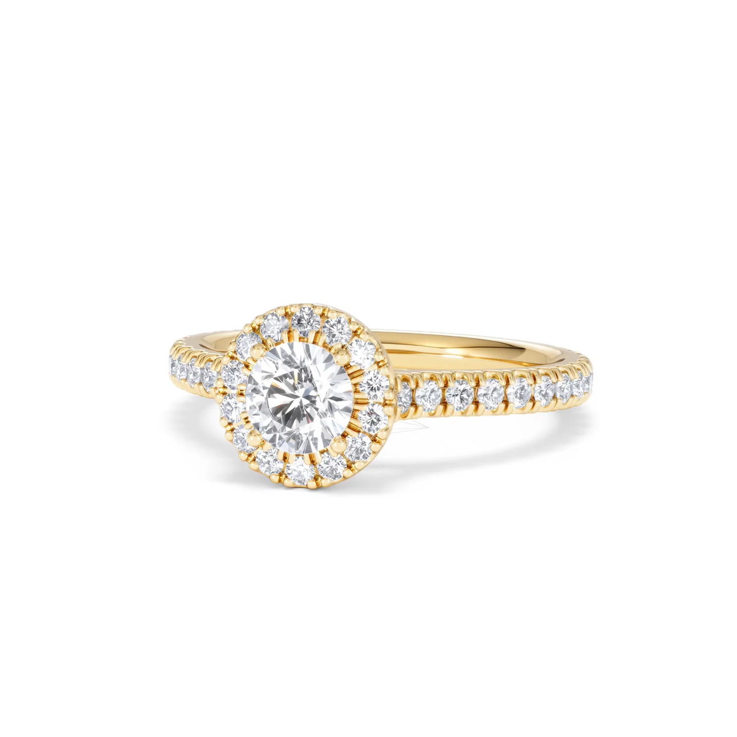 Reina Lab Diamond Halo Engagement Ring in 18K Gold 1.10ct F/VS1 - Image 84