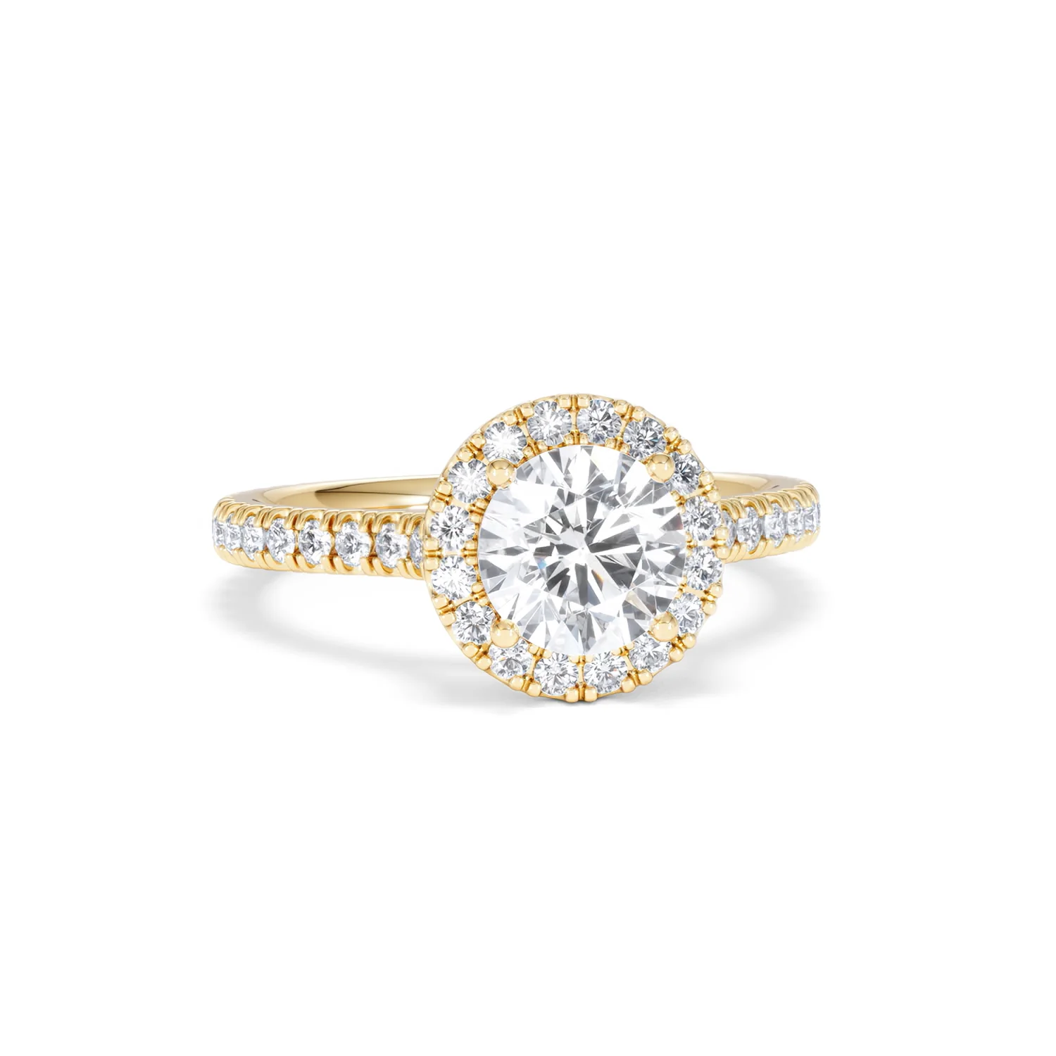 Reina Lab Diamond Halo Engagement Ring in 18K Gold 1.80ct F/VS1 - Image 10