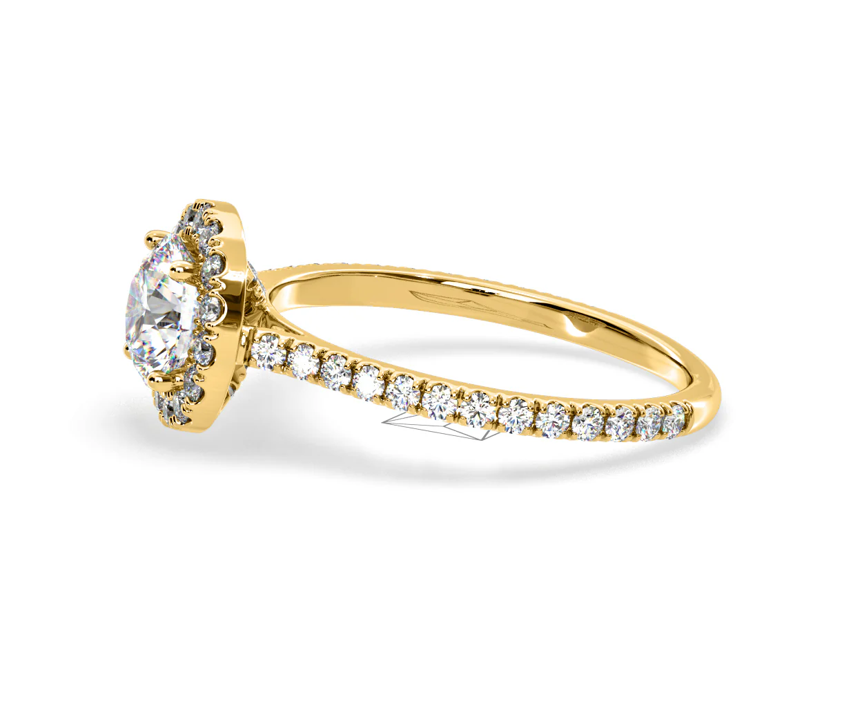 Reina Lab Diamond Halo Engagement Ring in 18K Gold 1.80ct F/VS1 - Image 105