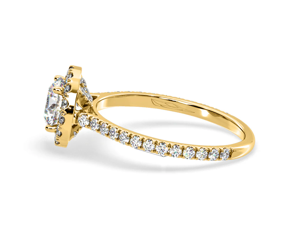 Reina Lab Diamond Halo Engagement Ring in 18K Gold 1.80ct F/VS1 - Image 108
