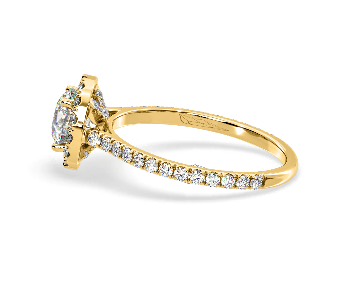 Reina Lab Diamond Halo Engagement Ring in 18K Gold 1.80ct F/VS1 - Image 109