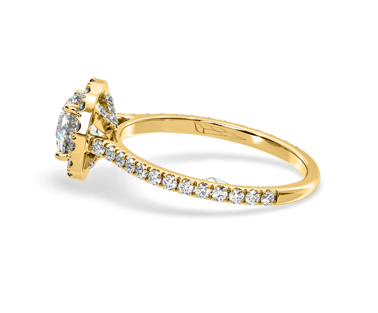 Reina Lab Diamond Halo Engagement Ring in 18K Gold 1.80ct F/VS1 - Image 110