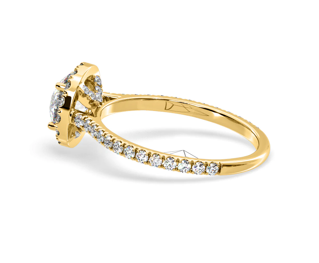 Reina Lab Diamond Halo Engagement Ring in 18K Gold 1.80ct F/VS1 - Image 112