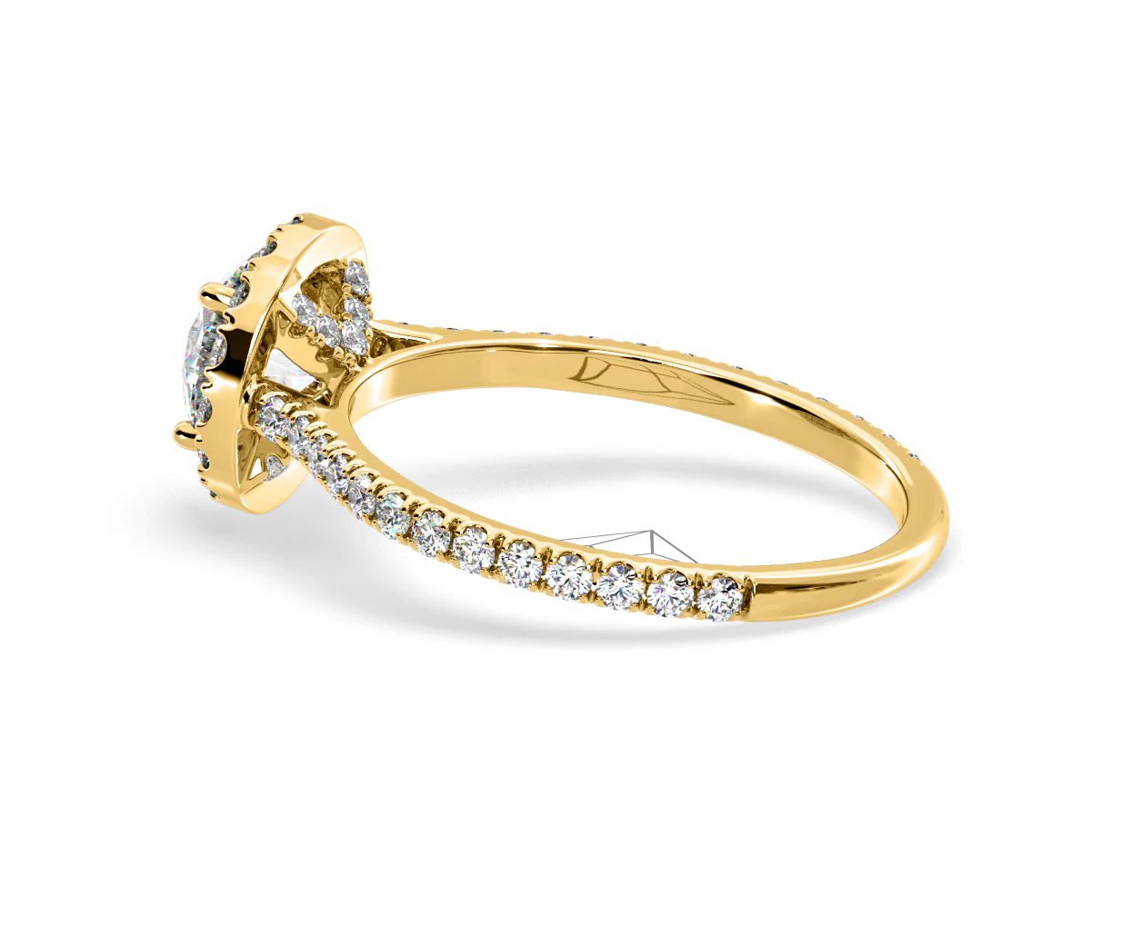 Reina Lab Diamond Halo Engagement Ring in 18K Gold 1.80ct F/VS1 - Image 113