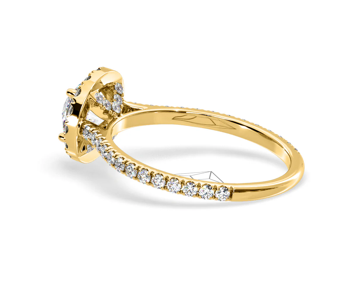 Reina Lab Diamond Halo Engagement Ring in 18K Gold 1.80ct F/VS1 - Image 114