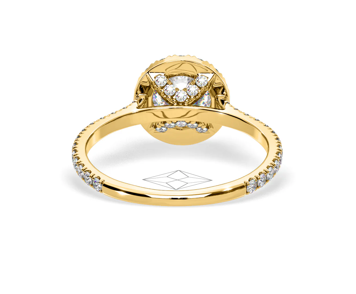 Reina Lab Diamond Halo Engagement Ring in 18K Gold 1.80ct F/VS1 - Image 128