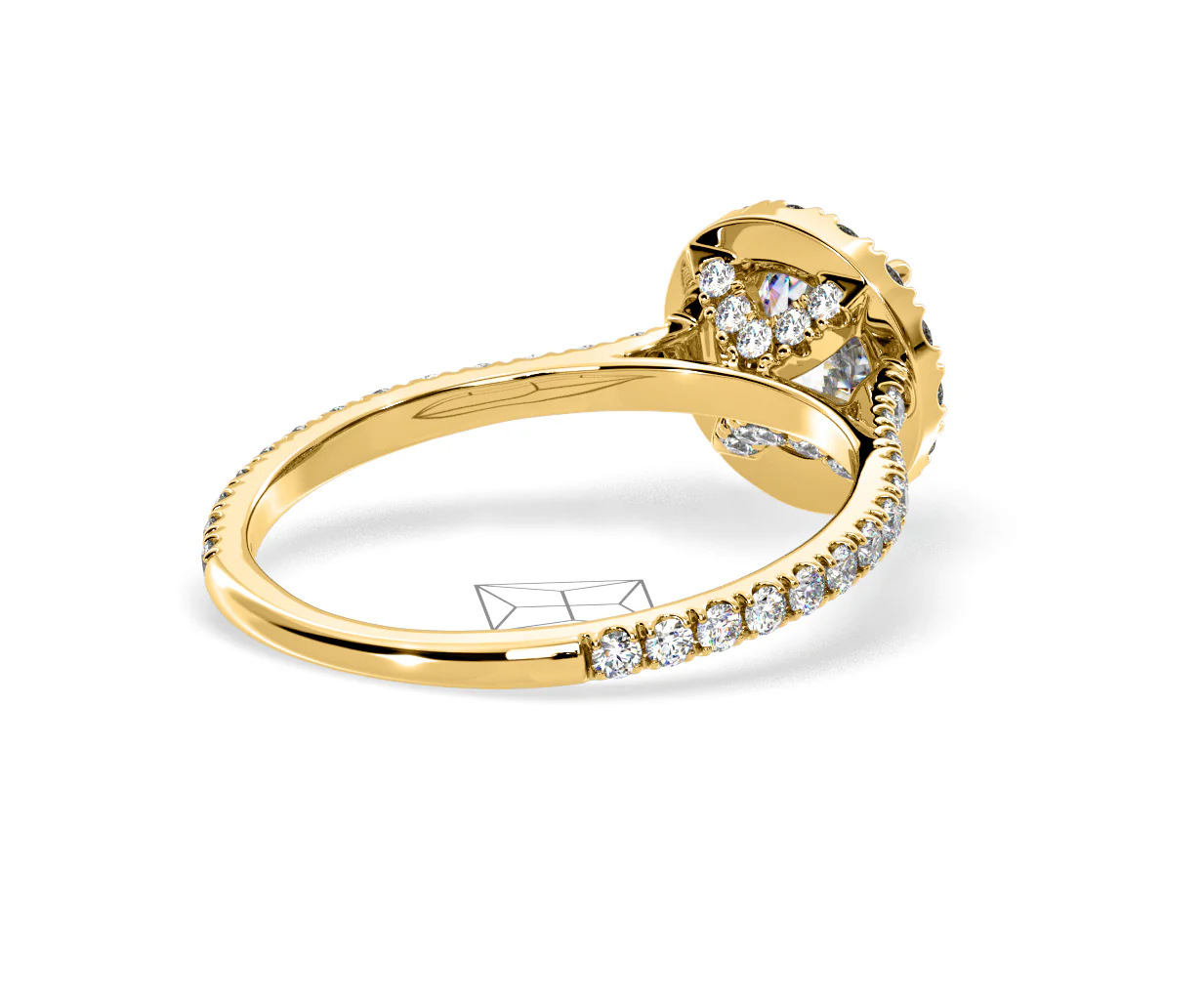 Reina Lab Diamond Halo Engagement Ring in 18K Gold 1.80ct F/VS1 - Image 136