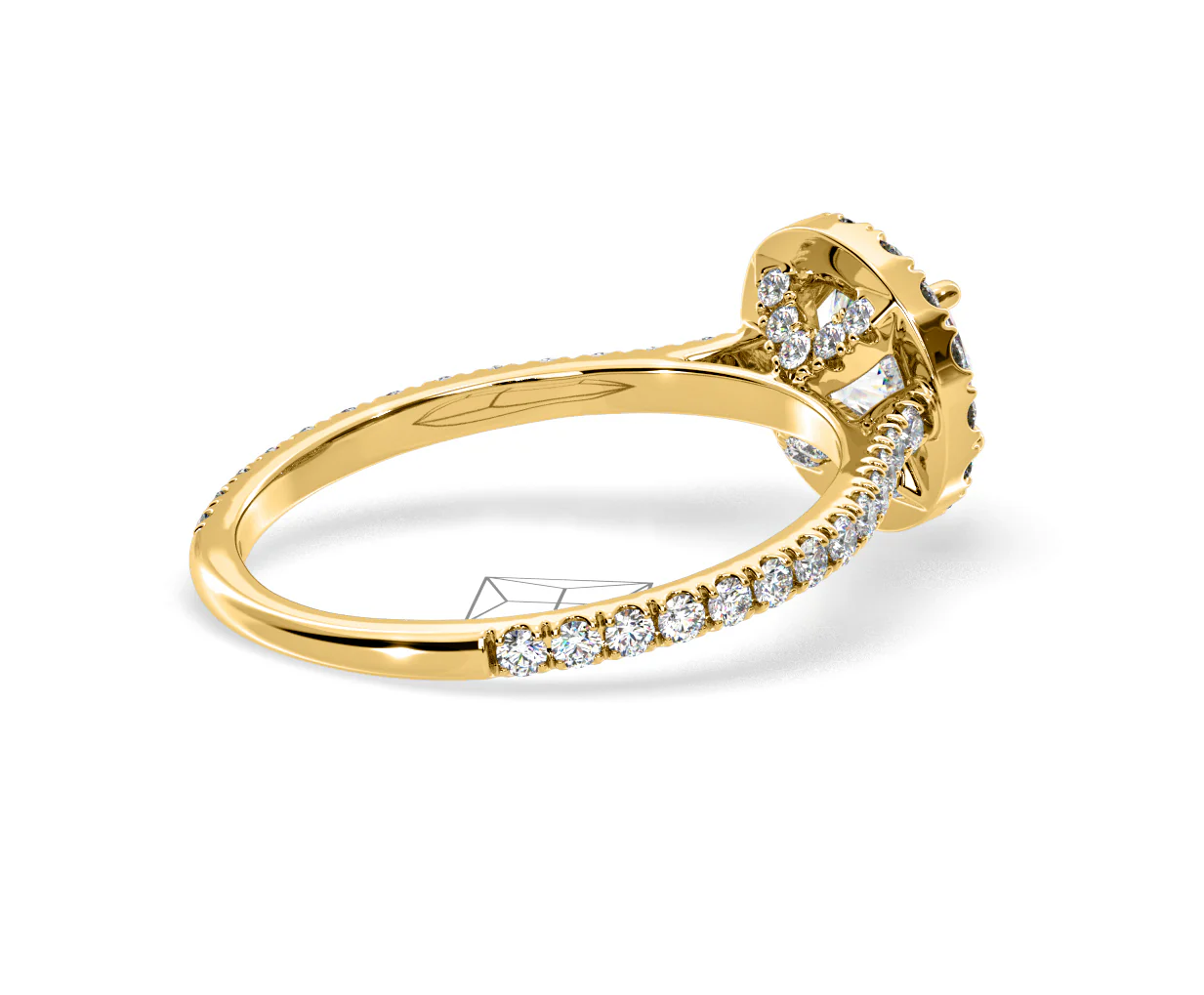 Reina Lab Diamond Halo Engagement Ring in 18K Gold 1.80ct F/VS1 - Image 139