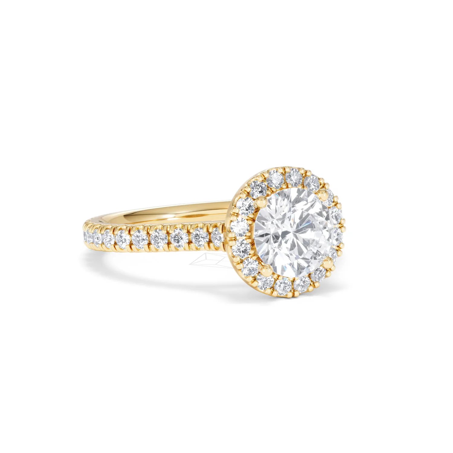 Reina Lab Diamond Halo Engagement Ring in 18K Gold 1.80ct F/VS1 - Image 14
