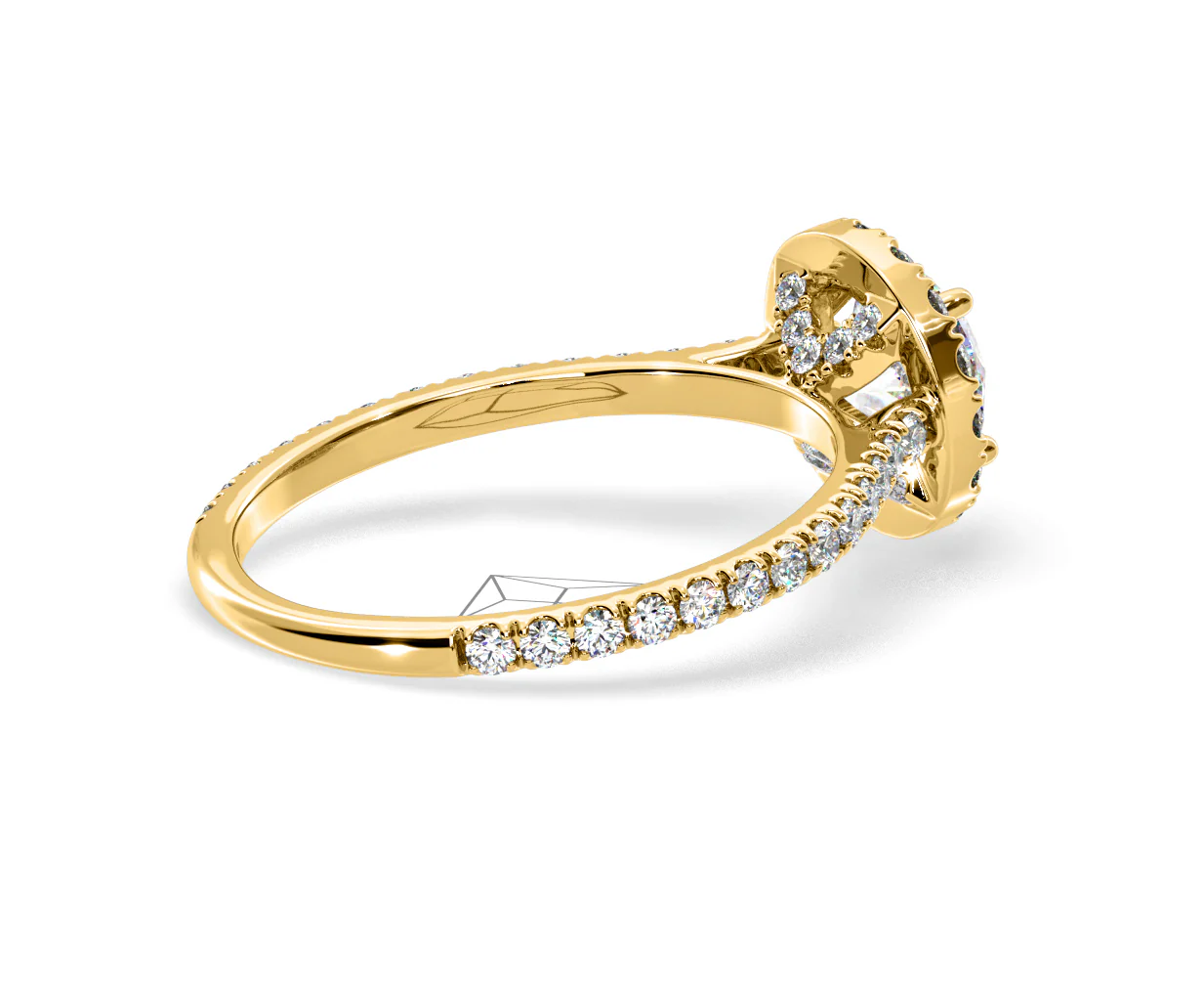 Reina Lab Diamond Halo Engagement Ring in 18K Gold 1.80ct F/VS1 - Image 140