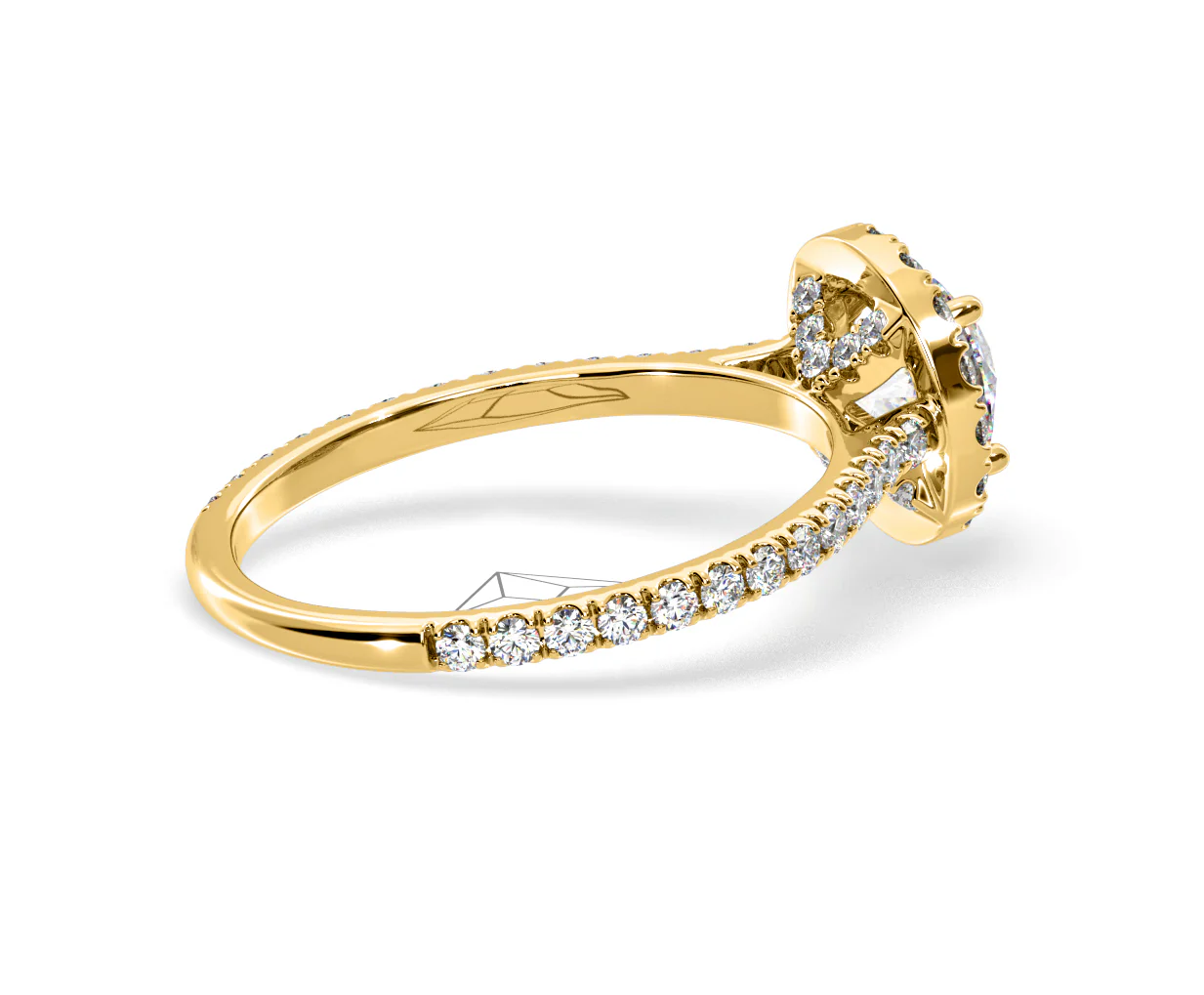 Reina Lab Diamond Halo Engagement Ring in 18K Gold 1.80ct F/VS1 - Image 141