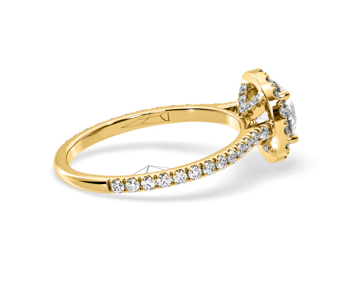 Reina Lab Diamond Halo Engagement Ring in 18K Gold 1.80ct F/VS1 - Image 143