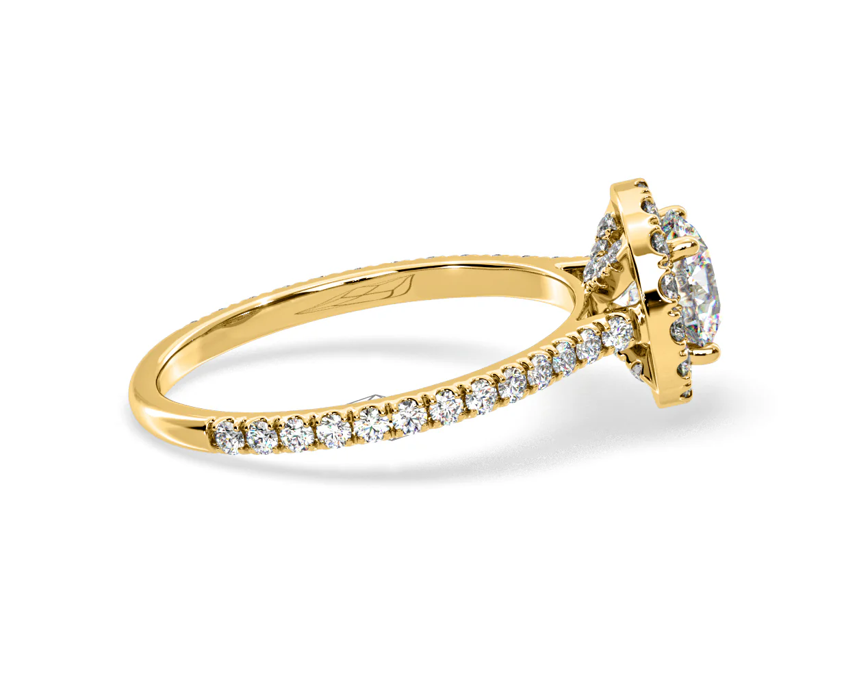 Reina Lab Diamond Halo Engagement Ring in 18K Gold 1.80ct F/VS1 - Image 146