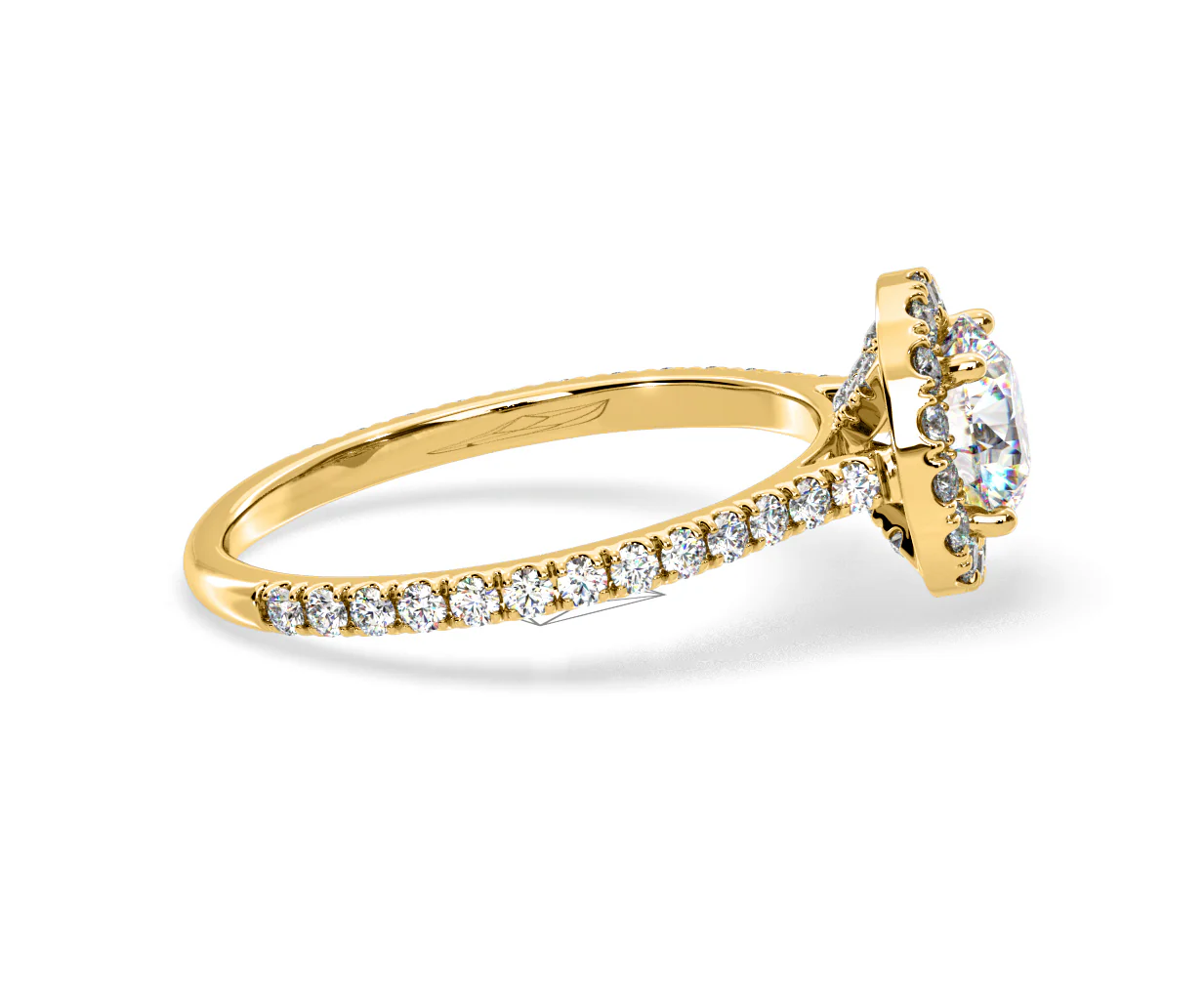Reina Lab Diamond Halo Engagement Ring in 18K Gold 1.80ct F/VS1 - Image 148
