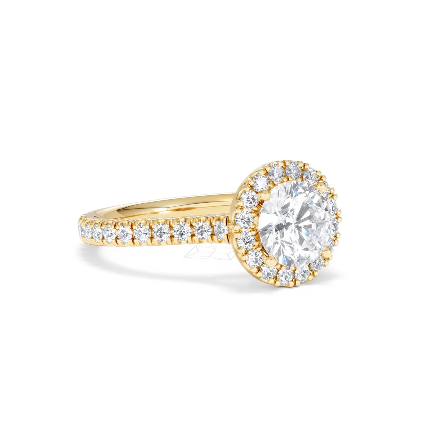 Reina Lab Diamond Halo Engagement Ring in 18K Gold 1.80ct F/VS1 - Image 15