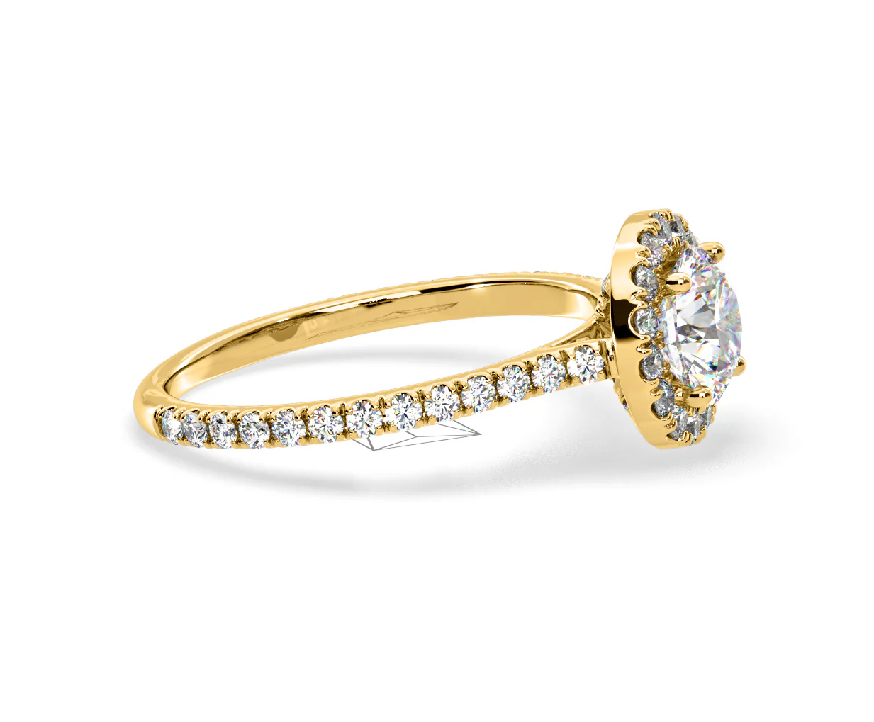 Reina Lab Diamond Halo Engagement Ring in 18K Gold 1.80ct F/VS1 - Image 151