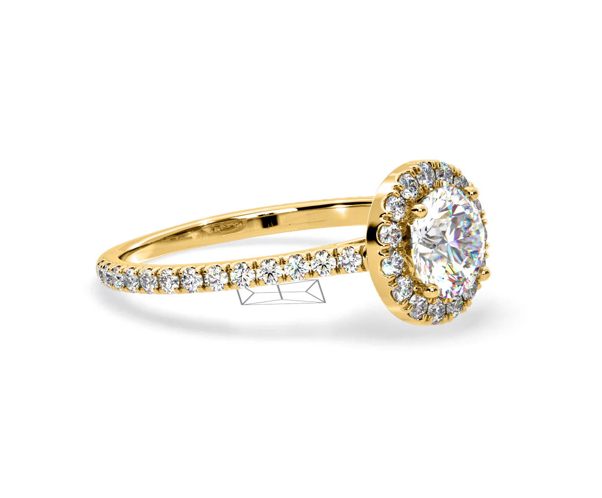 Reina Lab Diamond Halo Engagement Ring in 18K Gold 1.80ct F/VS1 - Image 156