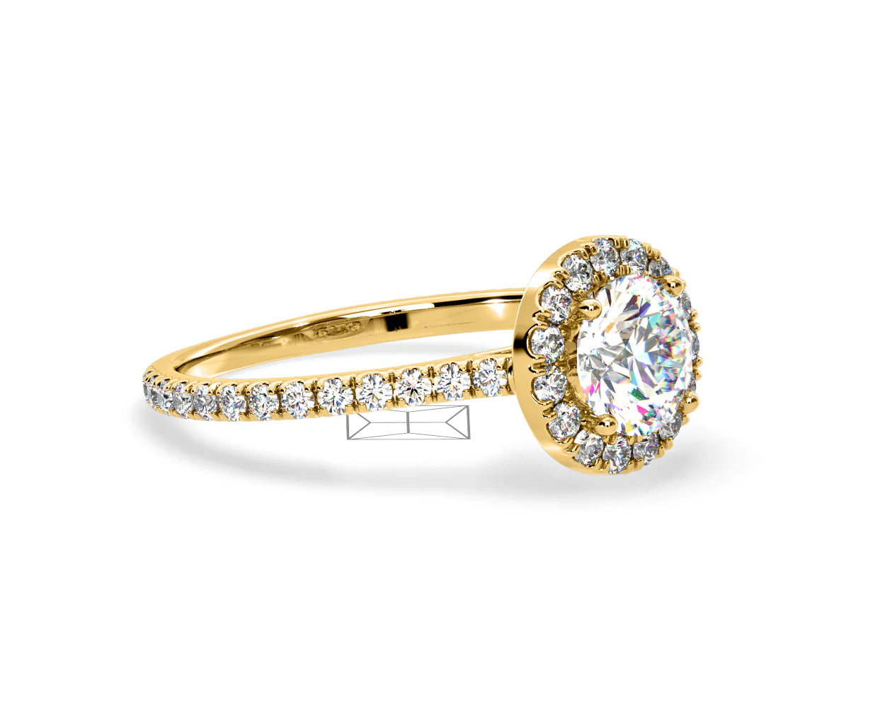 Reina Lab Diamond Halo Engagement Ring in 18K Gold 1.80ct F/VS1 - Image 157