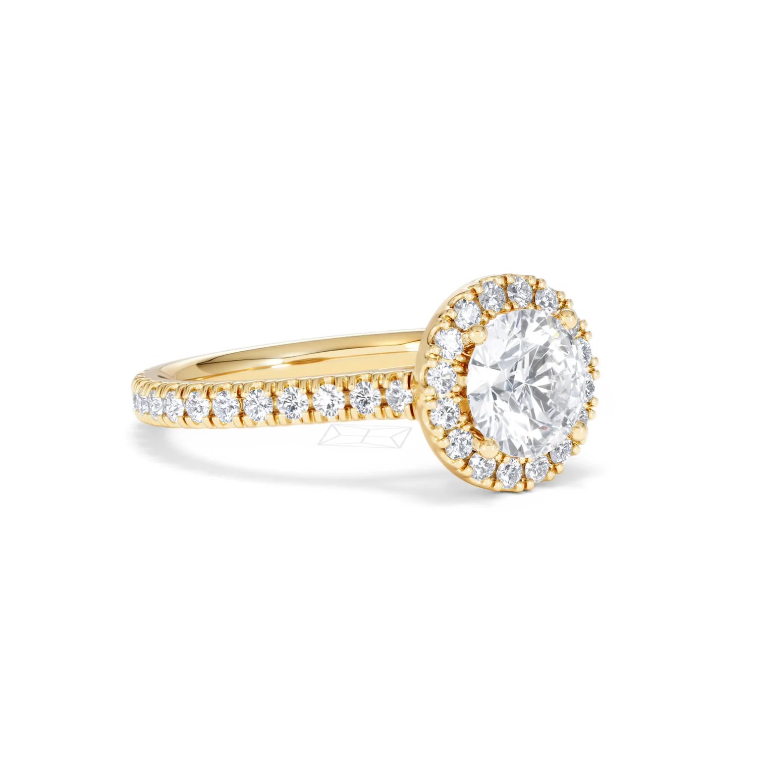 Reina Lab Diamond Halo Engagement Ring in 18K Gold 1.80ct F/VS1 - Image 16
