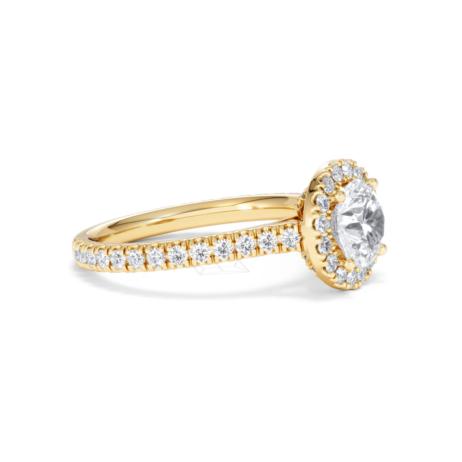 Reina Lab Diamond Halo Engagement Ring in 18K Gold 1.80ct F/VS1 - Image 21