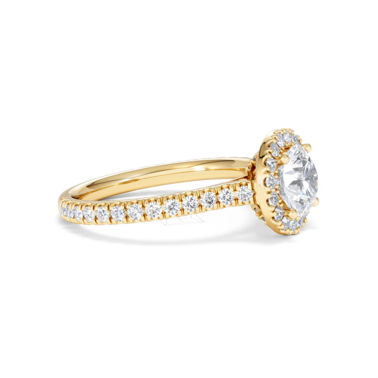 Reina Lab Diamond Halo Engagement Ring in 18K Gold 1.80ct F/VS1 - Image 22