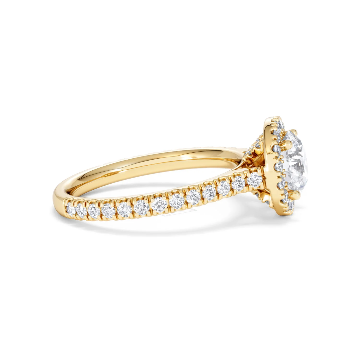 Reina Lab Diamond Halo Engagement Ring in 18K Gold 1.80ct F/VS1 - Image 26