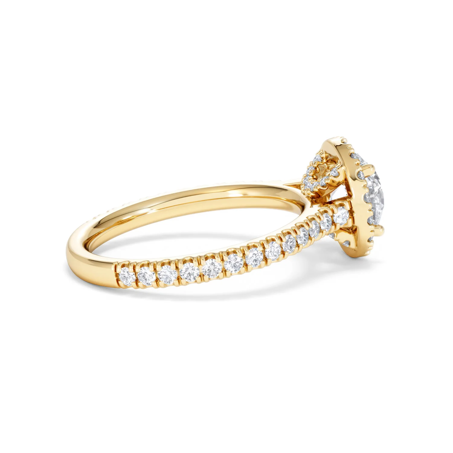 Reina Lab Diamond Halo Engagement Ring in 18K Gold 1.80ct F/VS1 - Image 31