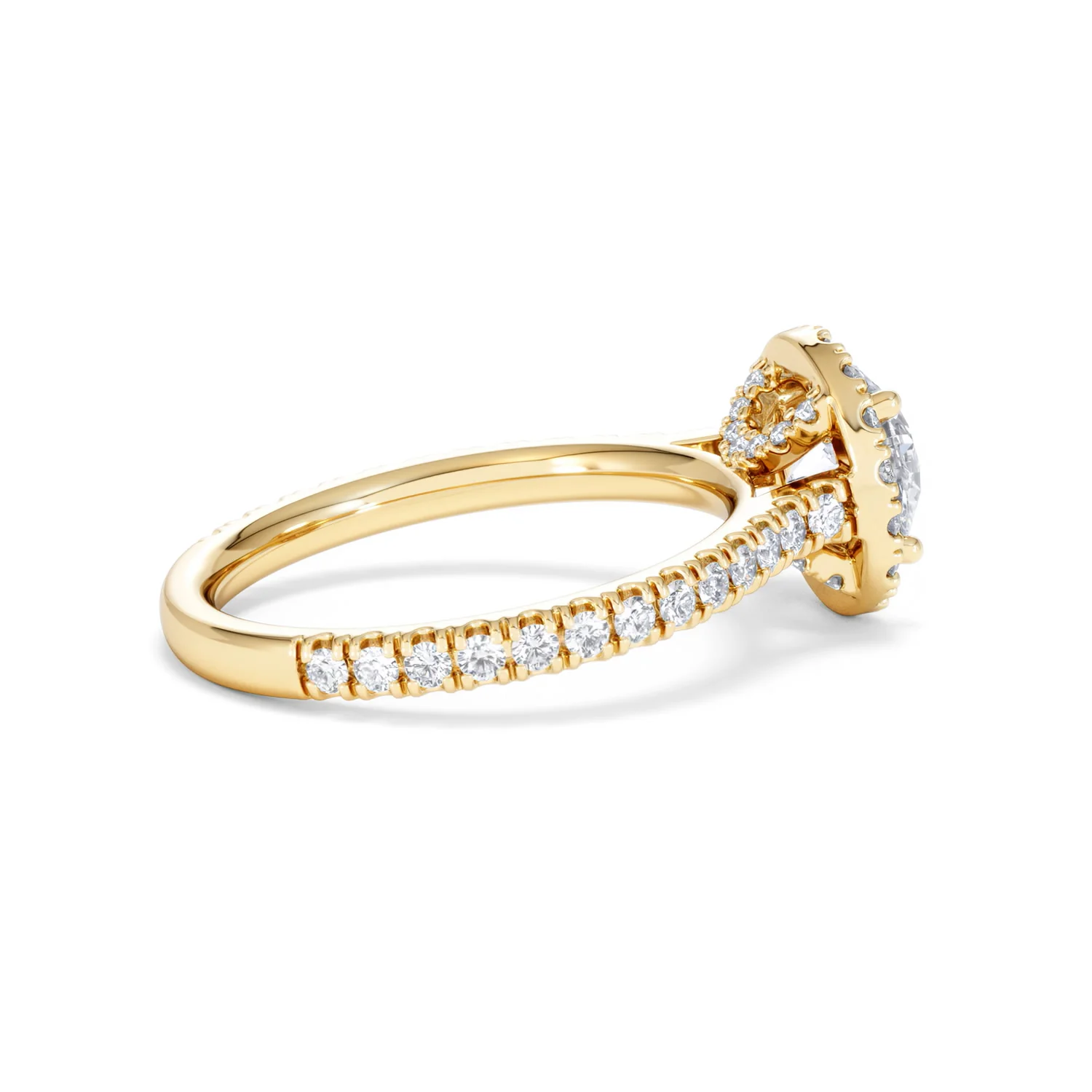 Reina Lab Diamond Halo Engagement Ring in 18K Gold 1.80ct F/VS1 - Image 32