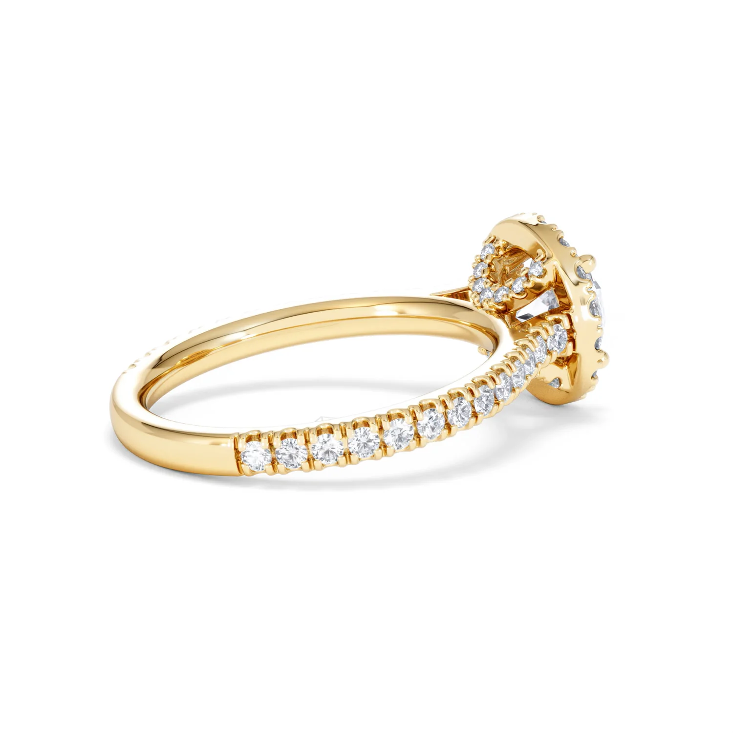 Reina Lab Diamond Halo Engagement Ring in 18K Gold 1.80ct F/VS1 - Image 34