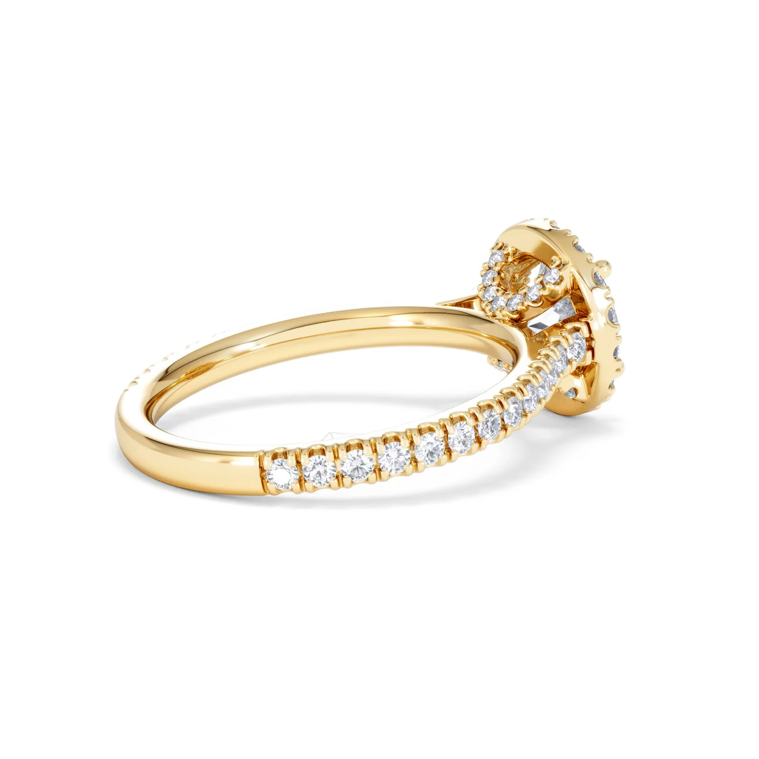Reina Lab Diamond Halo Engagement Ring in 18K Gold 1.80ct F/VS1 - Image 35