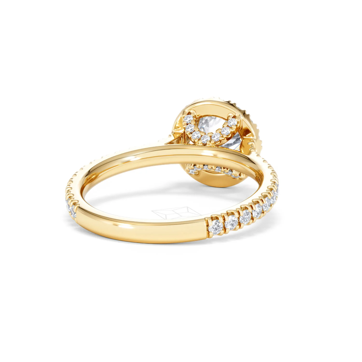 Reina Lab Diamond Halo Engagement Ring in 18K Gold 1.80ct F/VS1 - Image 43
