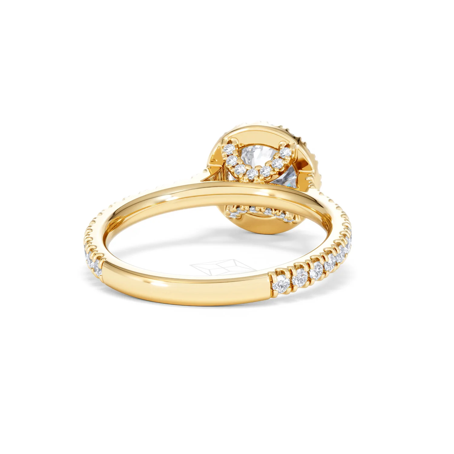 Reina Lab Diamond Halo Engagement Ring in 18K Gold 1.80ct F/VS1 - Image 44