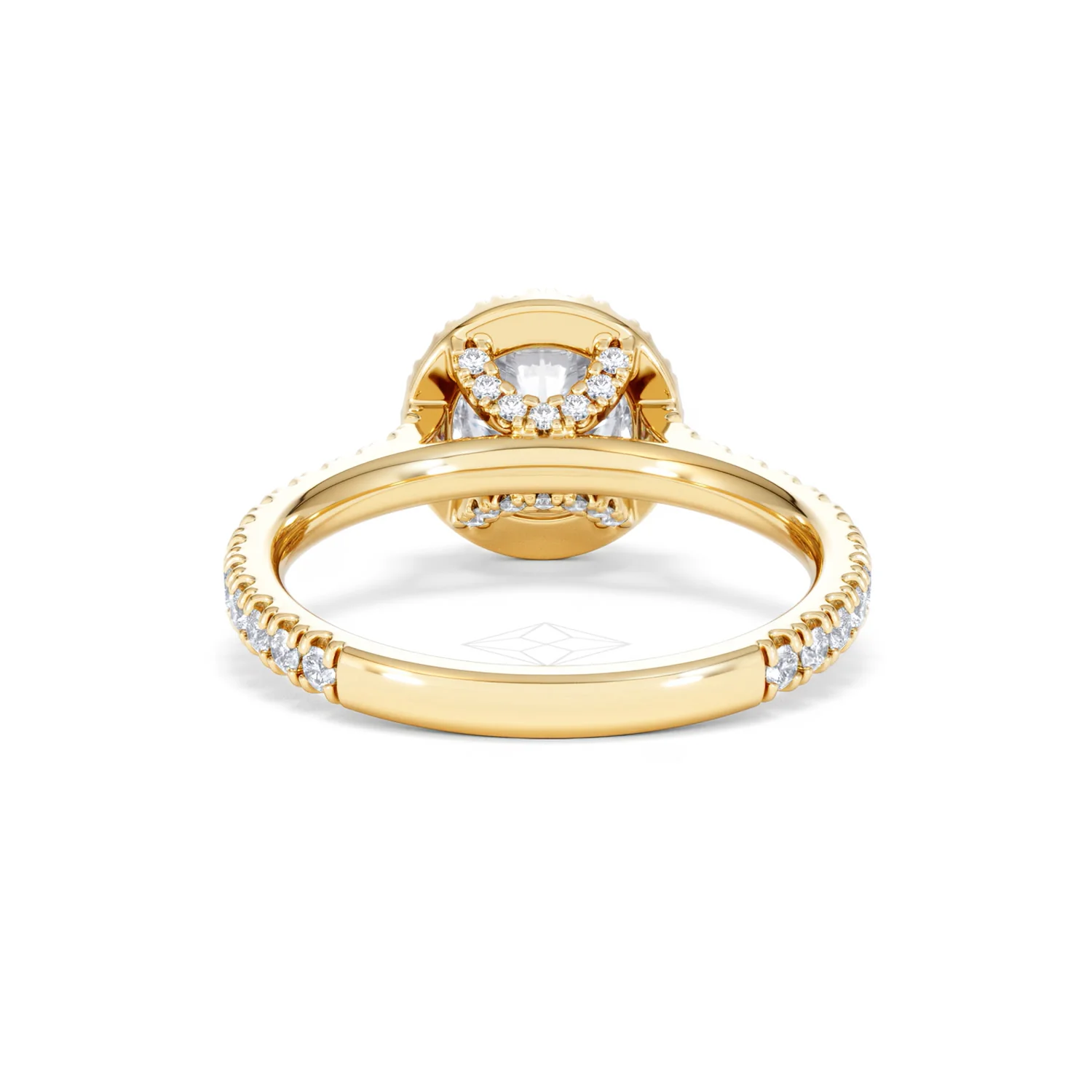 Reina Lab Diamond Halo Engagement Ring in 18K Gold 1.80ct F/VS1 - Image 48