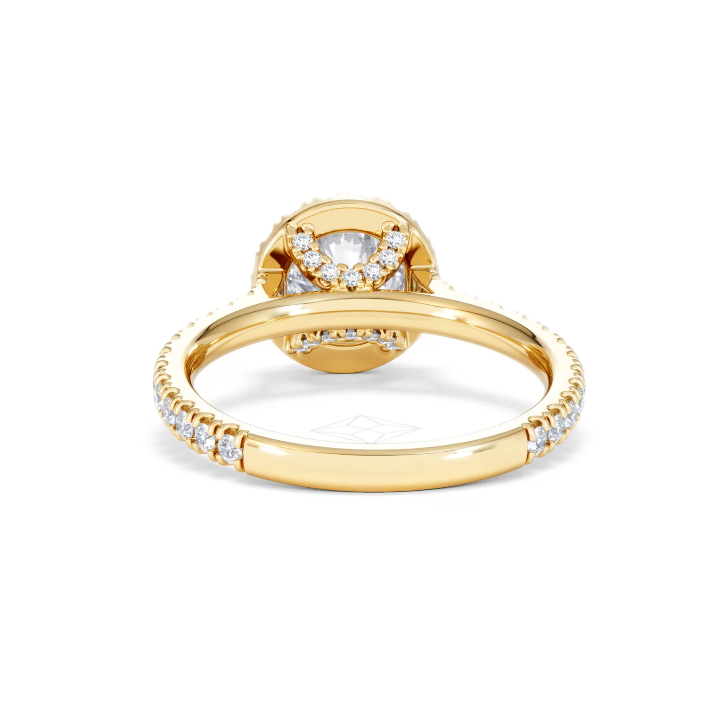 Reina Lab Diamond Halo Engagement Ring in 18K Gold 1.80ct F/VS1 - Image 49