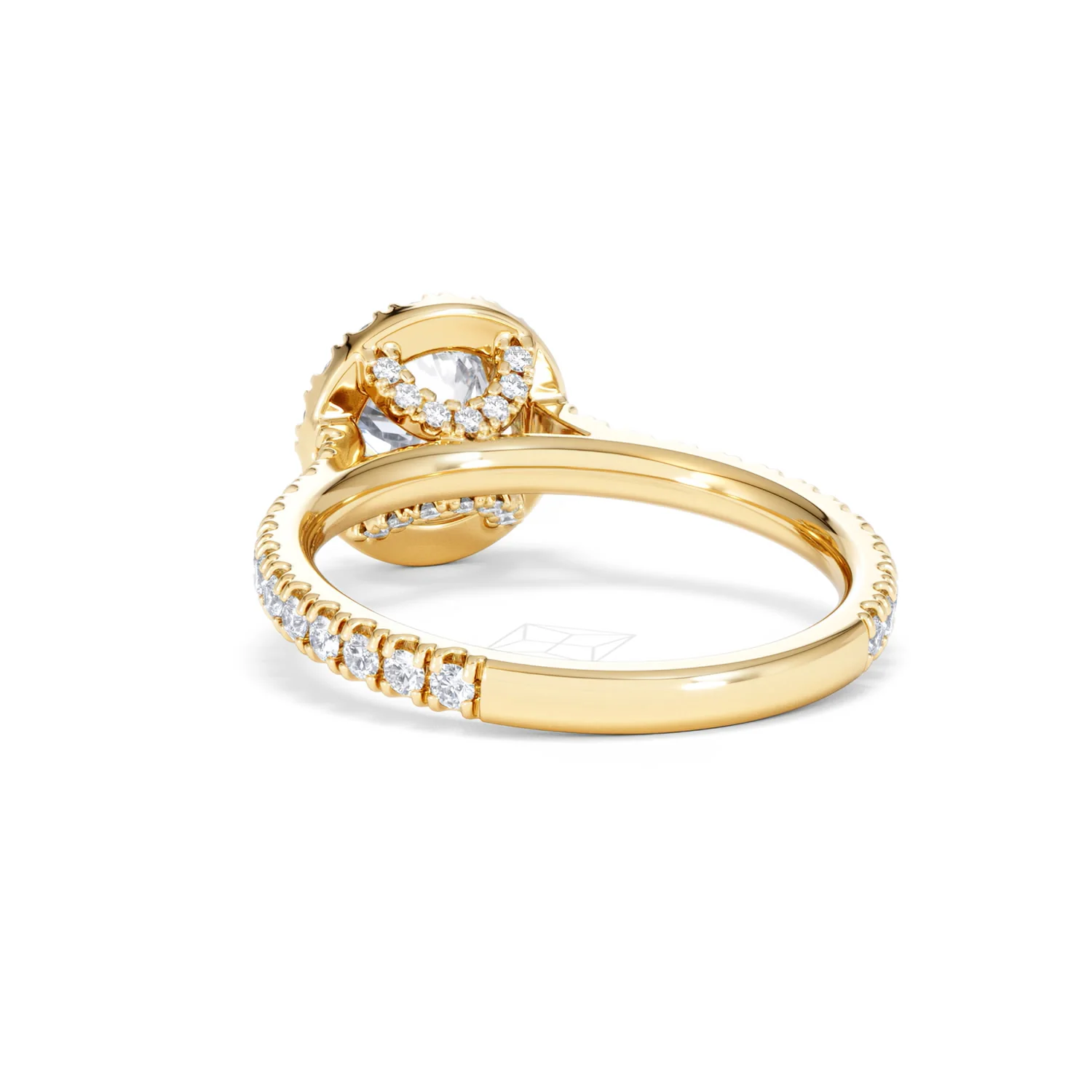 Reina Lab Diamond Halo Engagement Ring in 18K Gold 1.80ct F/VS1 - Image 53
