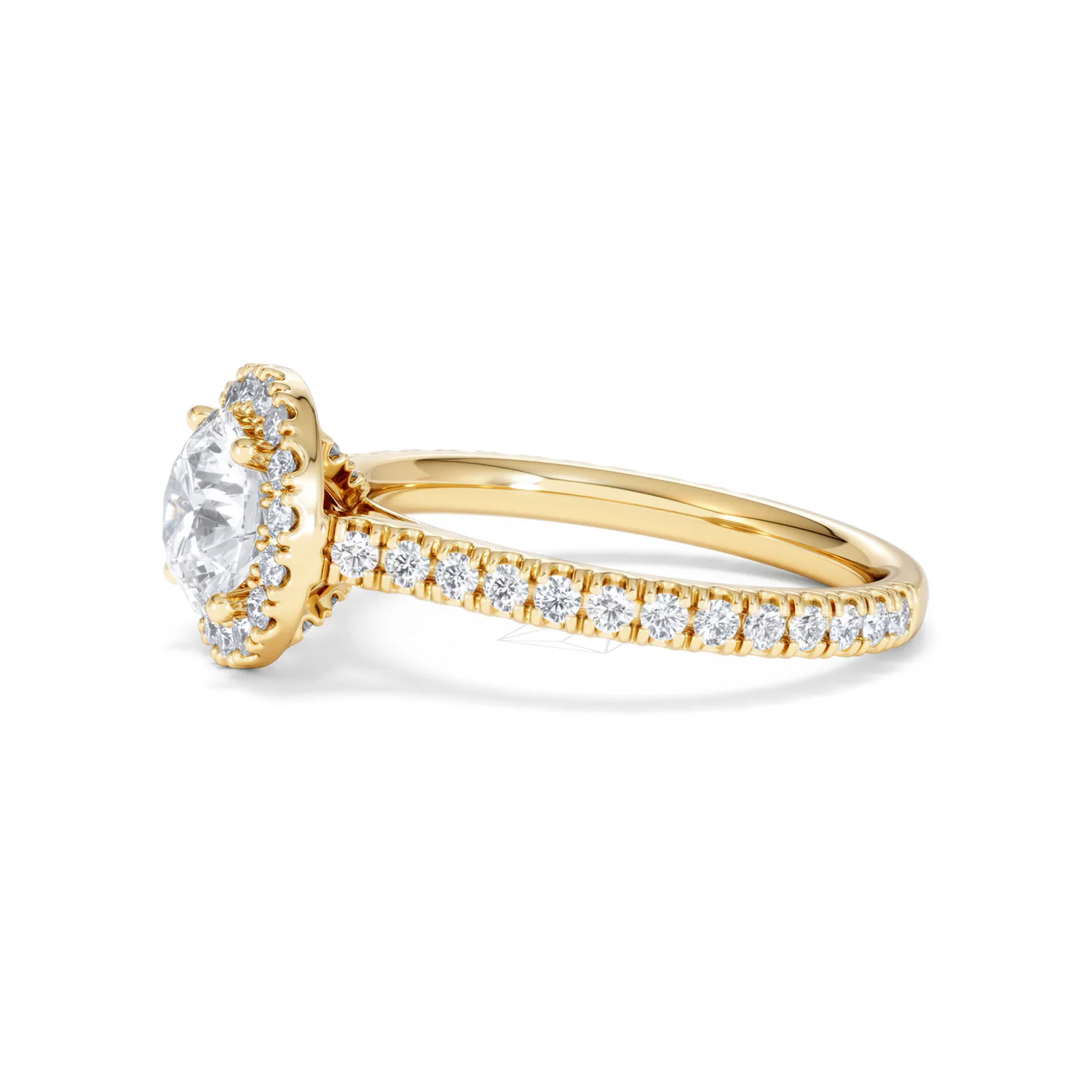 Reina Lab Diamond Halo Engagement Ring in 18K Gold 1.80ct F/VS1 - Image 72