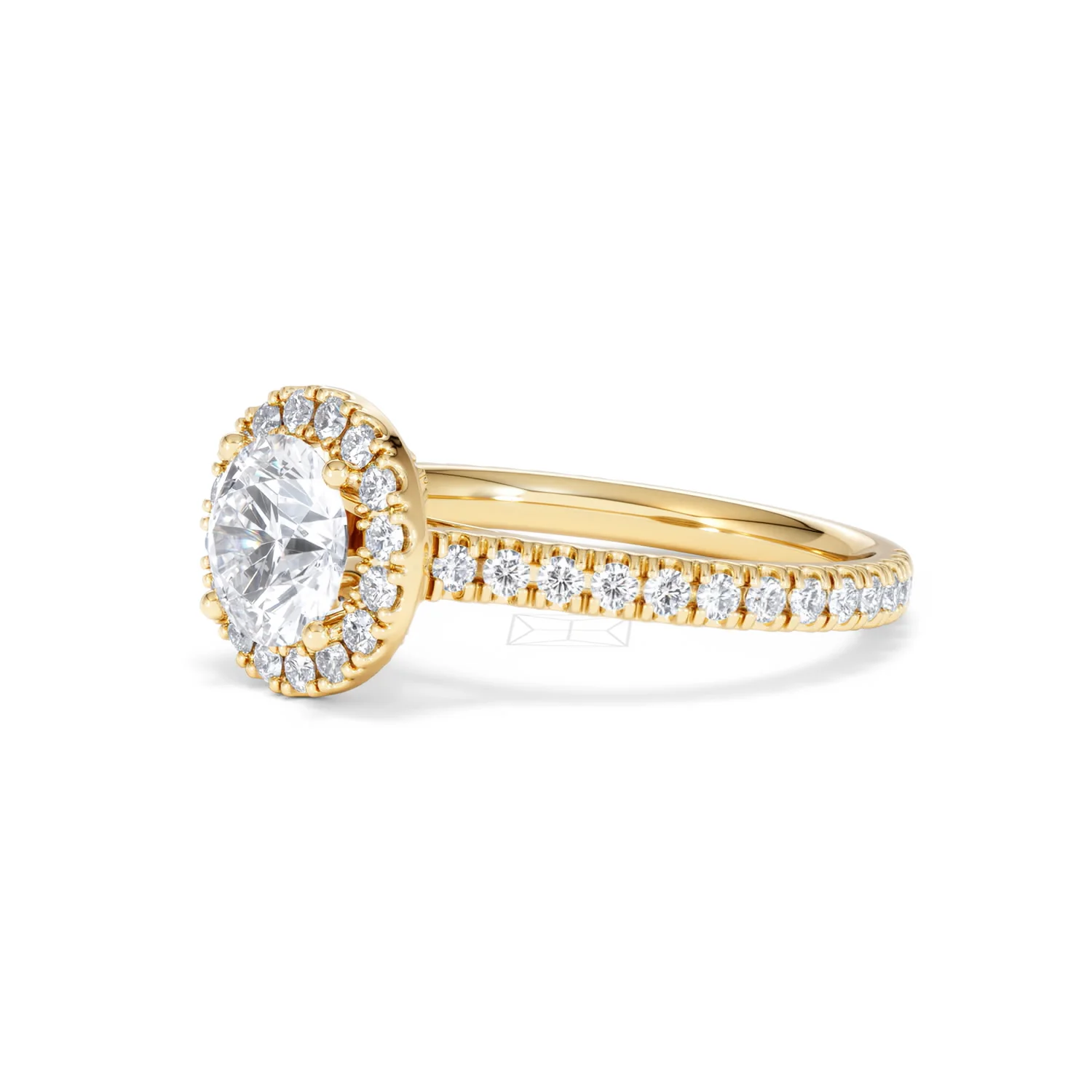 Reina Lab Diamond Halo Engagement Ring in 18K Gold 1.80ct F/VS1 - Image 77