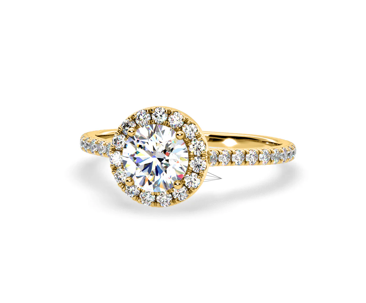 Reina Lab Diamond Halo Engagement Ring in 18K Gold 1.80ct F/VS1 - Image 91