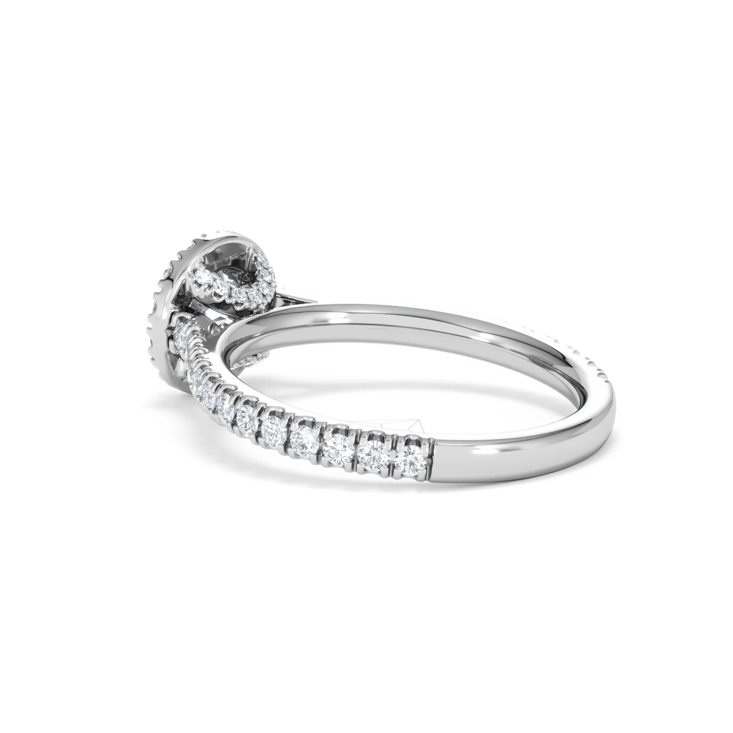 Reina Lab Diamond Halo Engagement Ring in 18K White Gold 1.10ct F/VS1 - Image 59