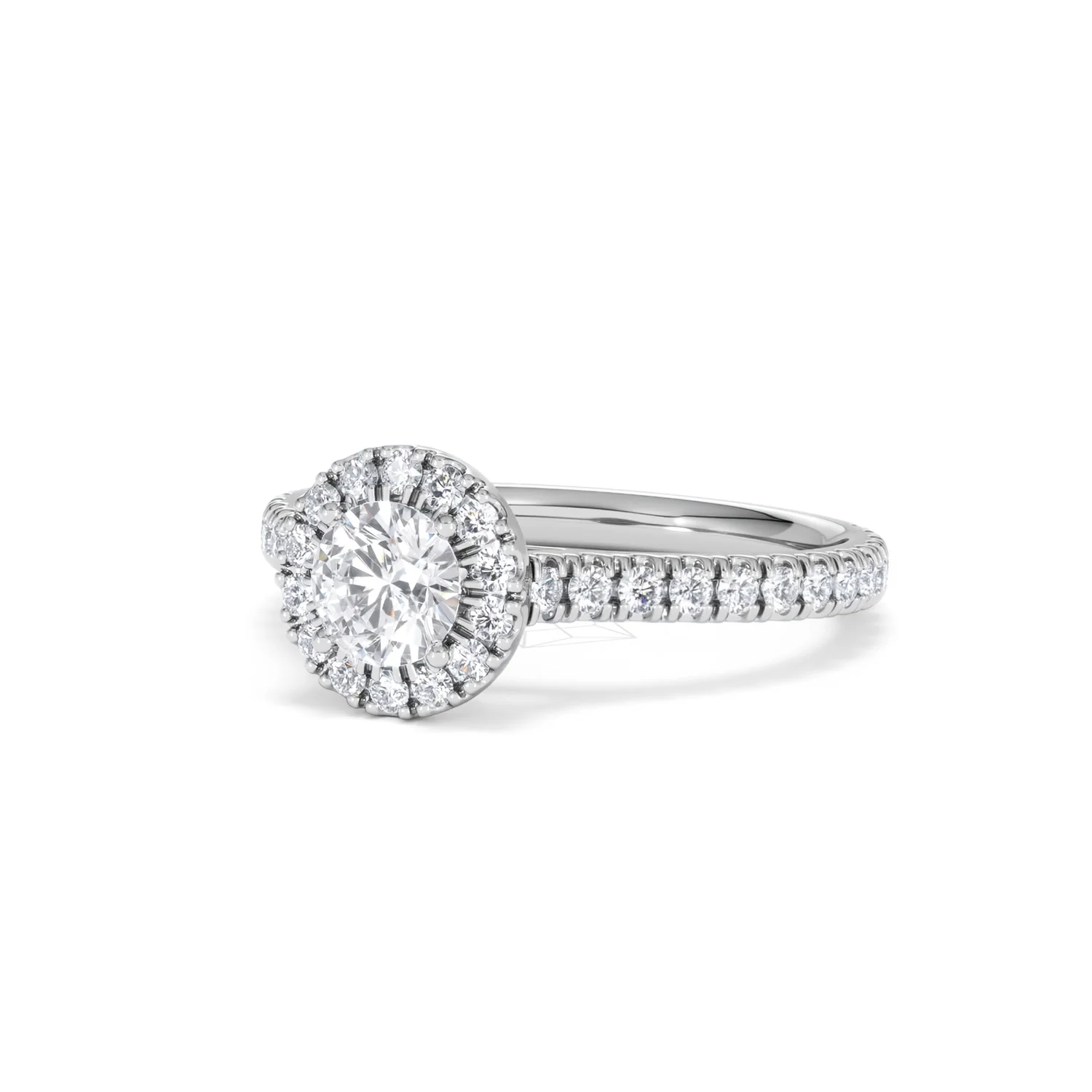 Reina Lab Diamond Halo Engagement Ring in 18K White Gold 1.10ct F/VS1 - Image 82