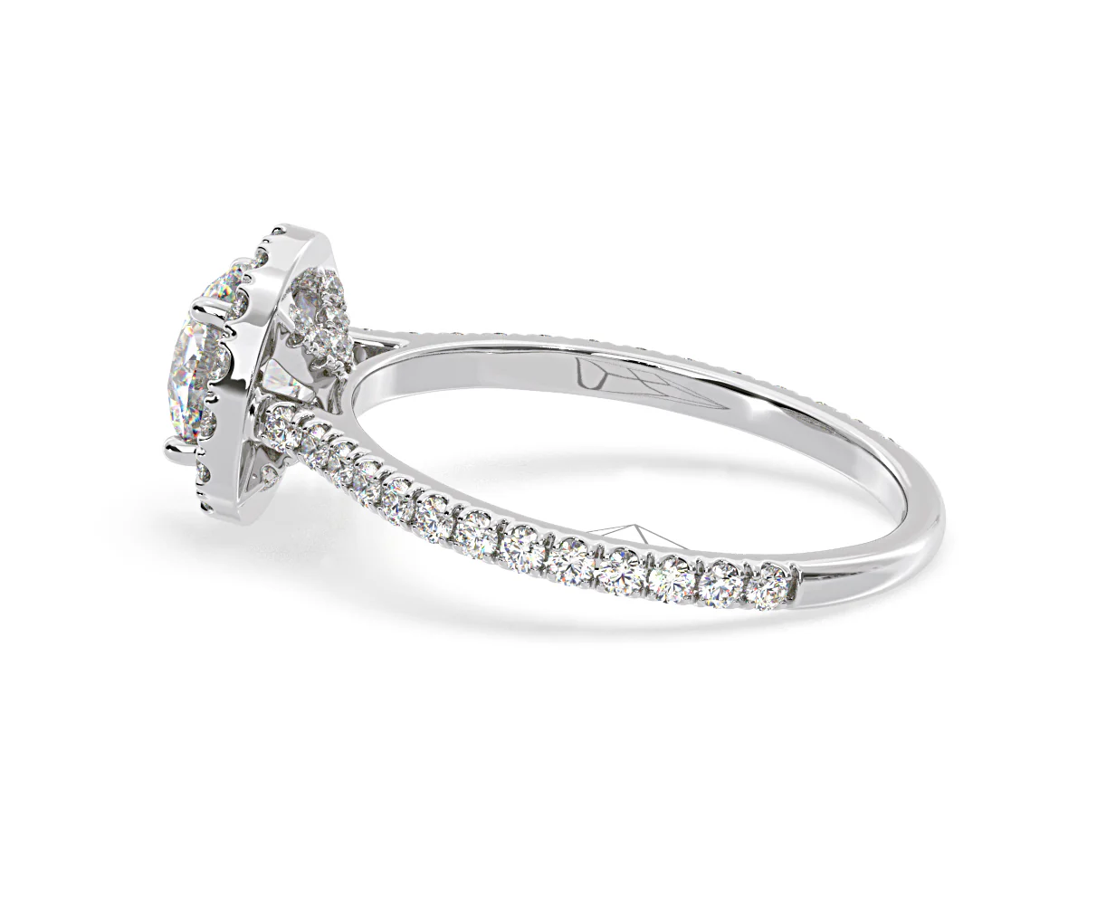 Reina Lab Diamond Halo Engagement Ring in 18K White Gold 1.80ct F/VS1 - Image 111