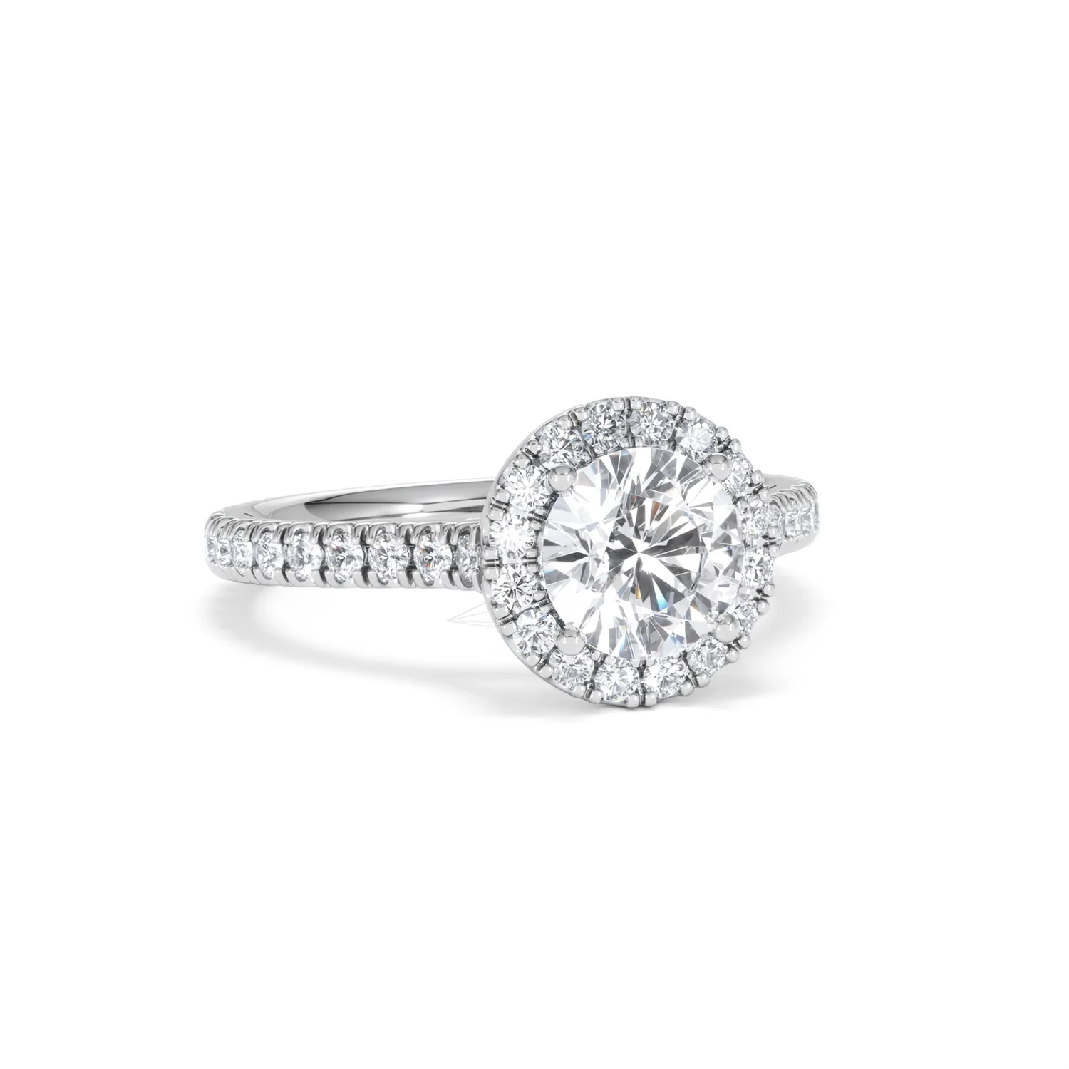 Reina Lab Diamond Halo Engagement Ring in 18K White Gold 1.80ct F/VS1 - Image 12