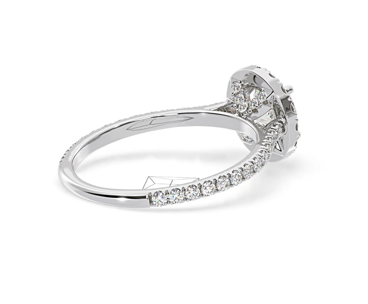 Reina Lab Diamond Halo Engagement Ring in 18K White Gold 1.80ct F/VS1 - Image 139