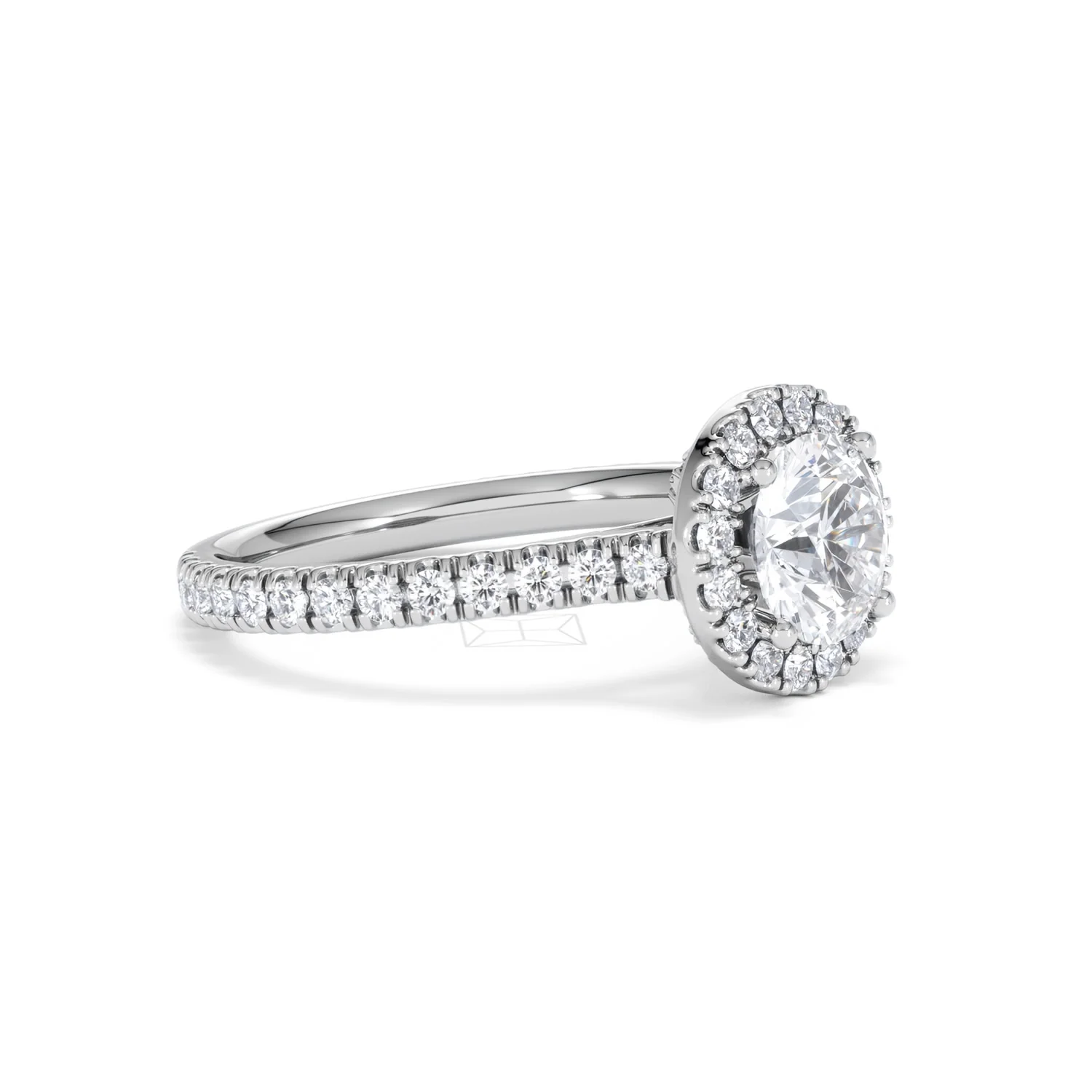 Reina Lab Diamond Halo Engagement Ring in 18K White Gold 1.80ct F/VS1 - Image 19