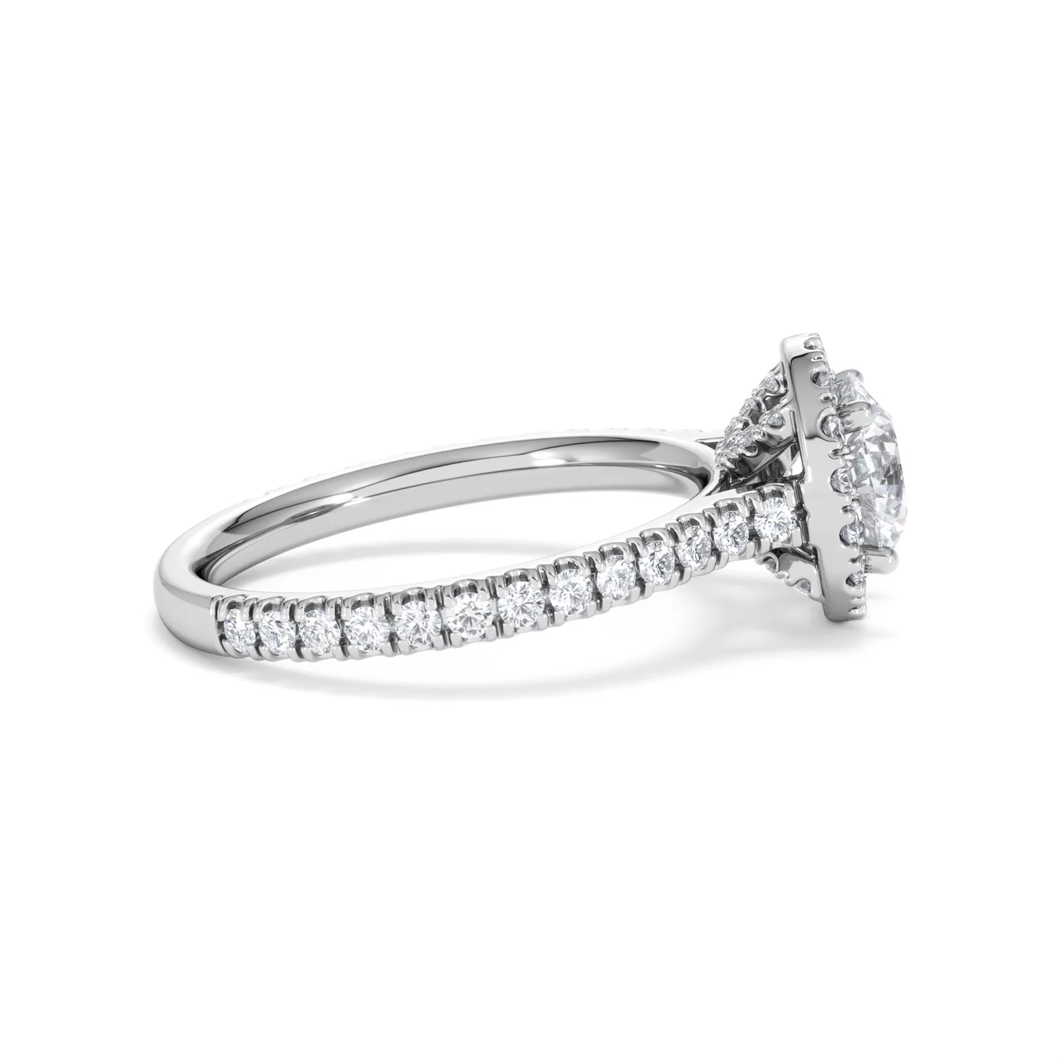 Reina Lab Diamond Halo Engagement Ring in 18K White Gold 1.80ct F/VS1 - Image 28